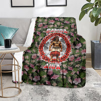 Samoa Aiga Polynesian Blanket Tropical Floral Hibiscus Pattern Island Heritage TS04 - Polynesian Pride