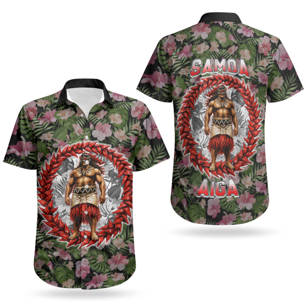 Samoa Aiga Polynesian Couples Matching Summer Maxi Dress and Hawaiian Shirt Tropical Floral Hibiscus Pattern Island Heritage TS04 - Polynesian Pride
