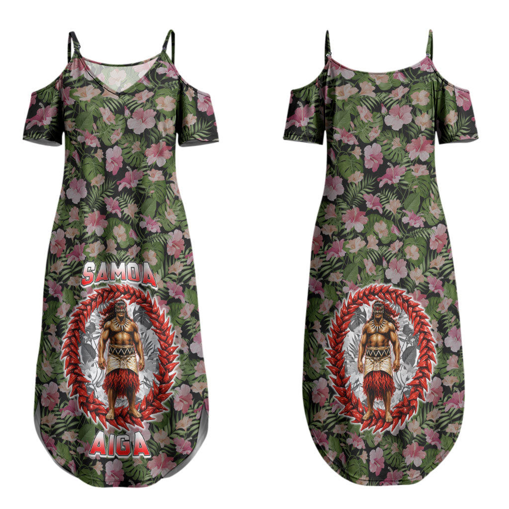 Samoa Aiga Polynesian Couples Matching Summer Maxi Dress and Hawaiian Shirt Tropical Floral Hibiscus Pattern Island Heritage TS04 - Polynesian Pride