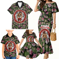Samoa Aiga Polynesian Family Matching Mermaid Dress and Hawaiian Shirt Tropical Floral Hibiscus Pattern Island Heritage TS04 - Polynesian Pride