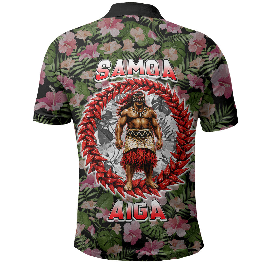 Samoa Aiga Polynesian Polo Shirt Tropical Floral Hibiscus Pattern Island Heritage TS04 - Polynesian Pride