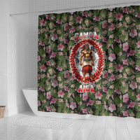 Samoa Aiga Polynesian Shower Curtain Tropical Floral Hibiscus Pattern Island Heritage TS04 - Polynesian Pride