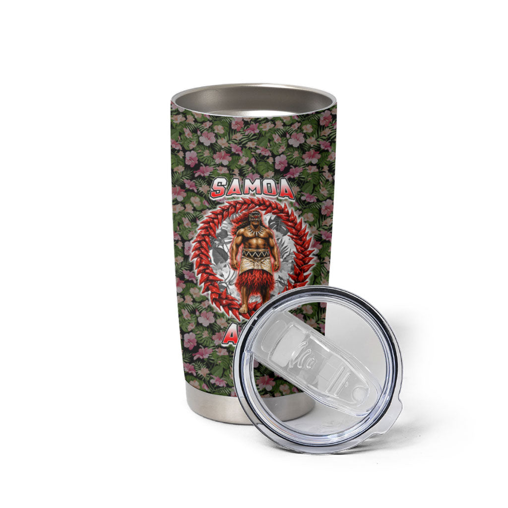 Samoa Aiga Polynesian Tumbler Cup Tropical Floral Hibiscus Pattern Island Heritage TS04 - Polynesian Pride