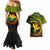 Hawaii Kanaka Maoli Couples Matching Mermaid Dress and Hawaiian Shirt Polynesian Tornado Infusion Gradient TS04 - Polynesian Pride