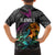 Hawaii Polynesian Hawaiian Shirt with Tribal Hammerhead Sharks and Hibiscus Black TS04 - Polynesian Pride