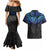 Polynesian Ray Pattern Couples Matching Mermaid Dress and Hawaiian Shirt TS04 - Polynesian Pride