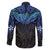 Polynesian Ray Pattern Family Matching Long Sleeve Bodycon Dress and Hawaiian Shirt TS04 - Polynesian Pride