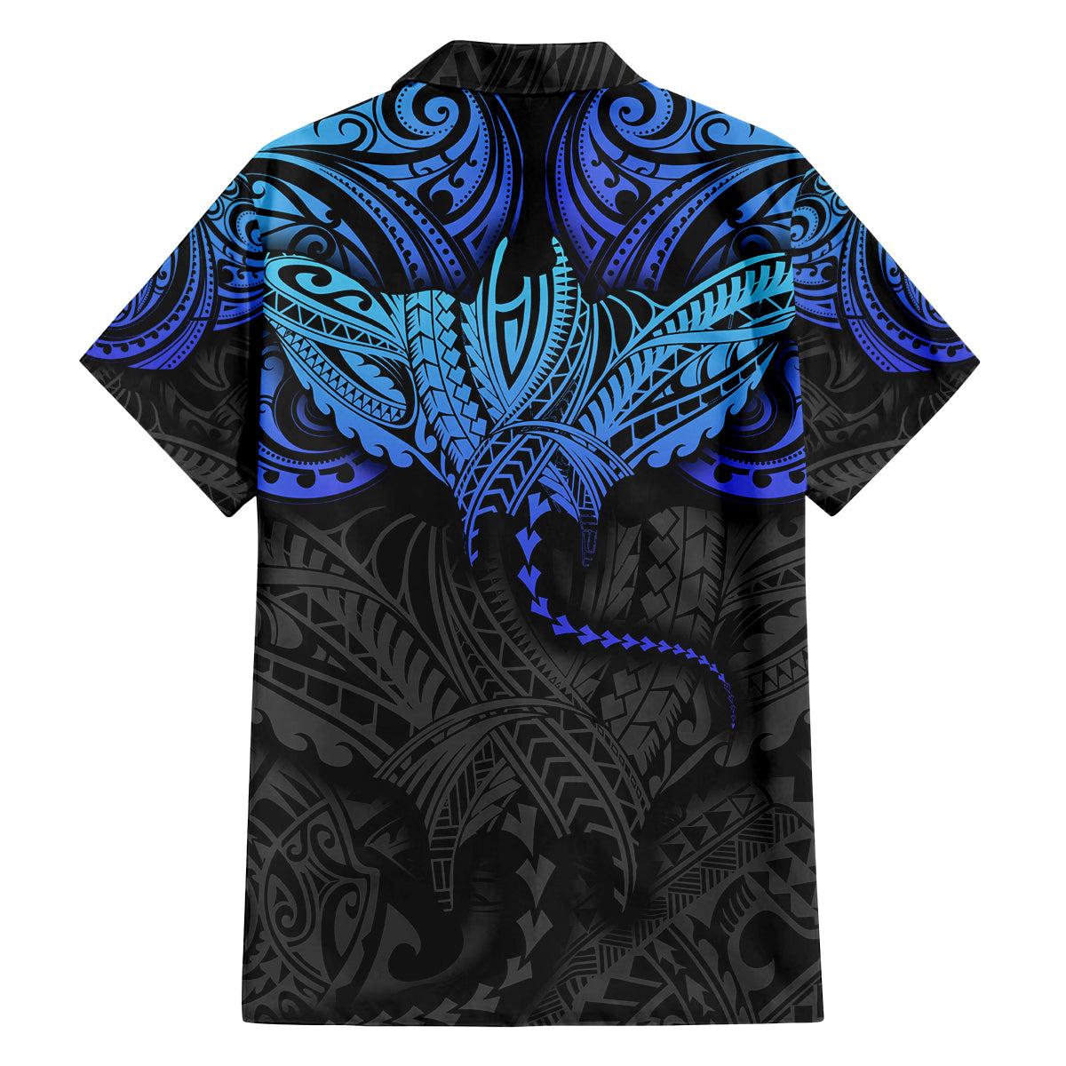 Polynesian Ray Pattern Family Matching Puletasi Dress and Hawaiian Shirt TS04 - Polynesian Pride