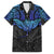 Polynesian Ray Pattern Hawaiian Shirt TS04 Black/Blue - Polynesian Pride