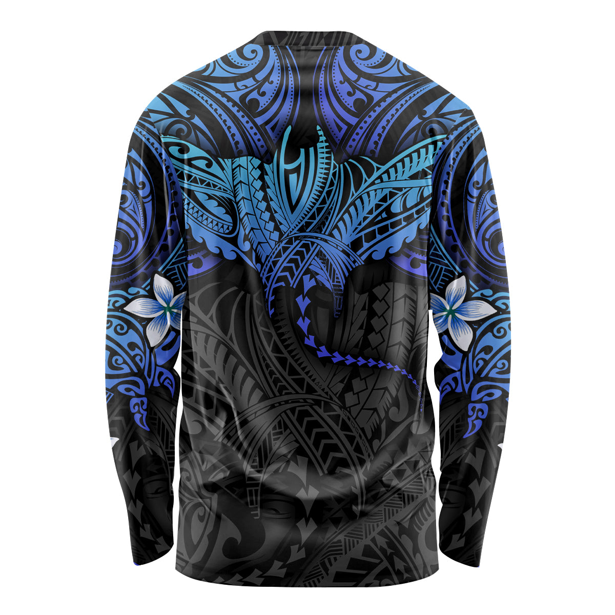 Polynesian Ray Pattern Long Sleeve Shirt TS04 - Polynesian Pride