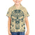 Polynesian Family Matching Summer Maxi Dress and Hawaiian Shirt Warrior Skull with Tribal Patterns Tattoo Design TS04 Son's Shirt Yellow - Polynesian Pride