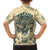 Polynesian Hawaiian Shirt Warrior Skull with Tribal Patterns Tattoo Design TS04 - Polynesian Pride