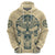 Polynesian Hoodie Warrior Skull with Tribal Patterns Tattoo Design TS04 - Polynesian Pride