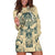 Polynesian Hoodie Dress Warrior Skull with Tribal Patterns Tattoo Design TS04 Yellow - Polynesian Pride