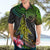 Polynesian Hawaiian Shirt Whales and Compass Gradient Pattern TS04 - Polynesian Pride