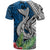 Polynesian T Shirt Whale Pattern and Hibiscus Flowers TS04 - Polynesian Pride