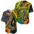 Hawaii Baseball Jersey Polynesian Fish Hook and Hibiscus Flowers with Gradient Pattern TS04 - Polynesian Pride
