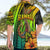 Hawaii Hawaiian Shirt Polynesian Fish Hook and Hibiscus Flowers with Gradient Pattern TS04 - Polynesian Pride