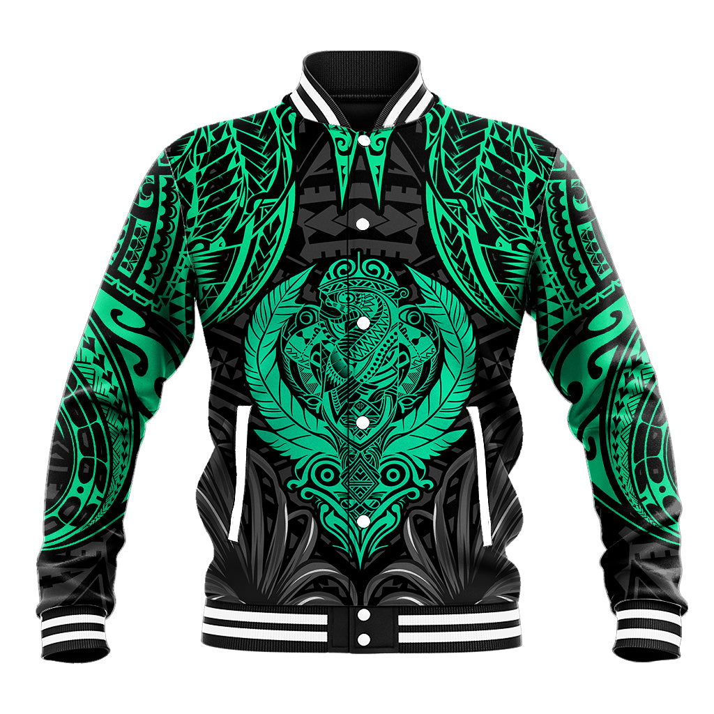 Polynesian Baseball Jacket Abstract Tiki TS04 Unisex Black/Yellow - Polynesian Pride