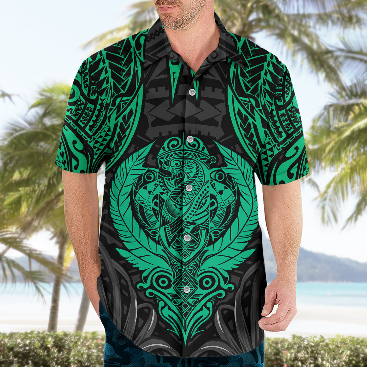 Polynesian Hawaiian Shirt Abstract Tiki TS04 - Polynesian Pride