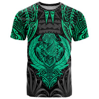 Polynesian T Shirt Abstract Tiki TS04 Black/Yellow - Polynesian Pride