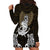 Polynesian Swordfish Hoodie Dress with Anchor Pattern and Tribal Turtle TS04 Multicolor - Polynesian Pride