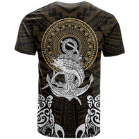 Polynesian Swordfish T Shirt with Anchor Pattern and Tribal Turtle TS04 Multicolor - Polynesian Pride