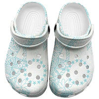 Turquoise Kuki Airani Tapakau Clogs Shoes Tribal Anchor Mix Tiare