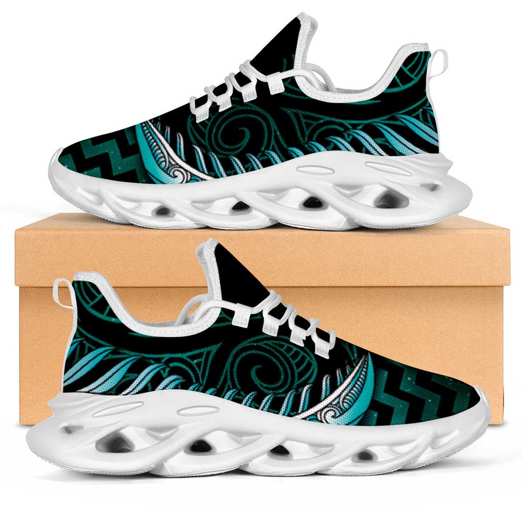 Turquoise Matariki New Zealand Clunky Sneakers Maori Poutama Galaxy Vibes
