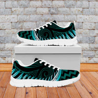 Turquoise Matariki New Zealand Sneakers Maori Poutama Galaxy Vibes