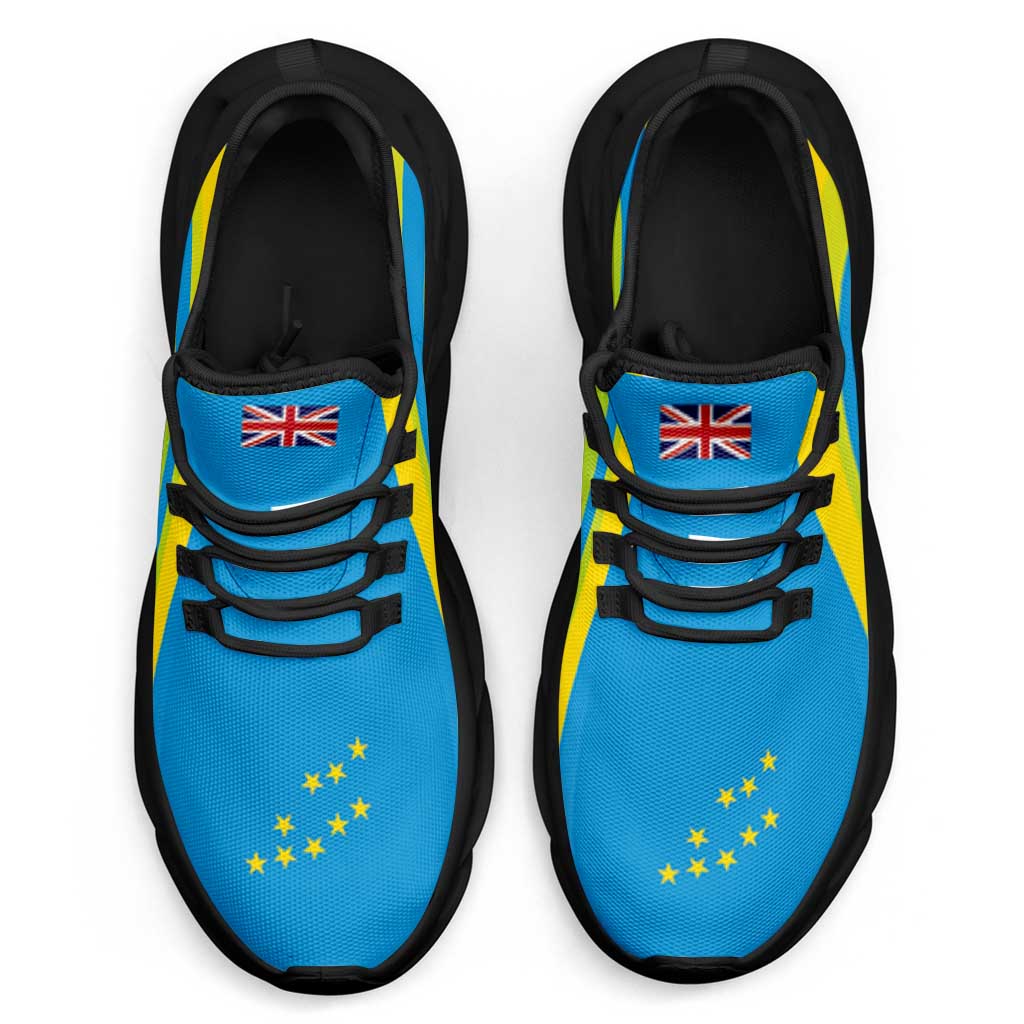Tuvalu Clunky Sneakers Flag-Inspired Curve Style