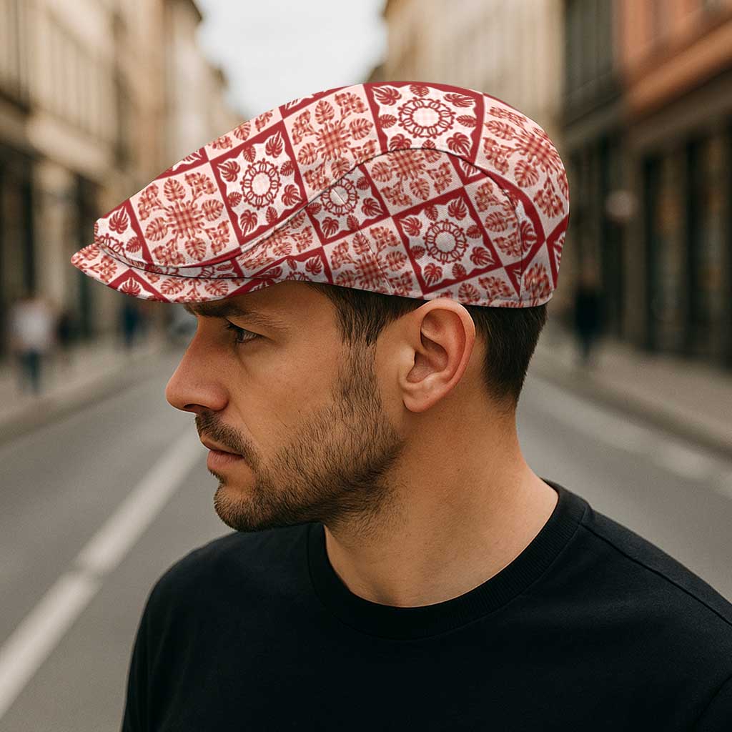 Ulaula Palaka Quilt Hawaii Jeff Hat Hawaiian Tropical Monstera Sea Turtle