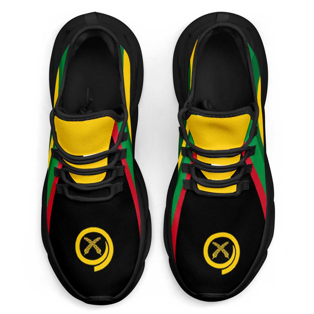 Vanuatu Clunky Sneakers Flag-Inspired Curve Style