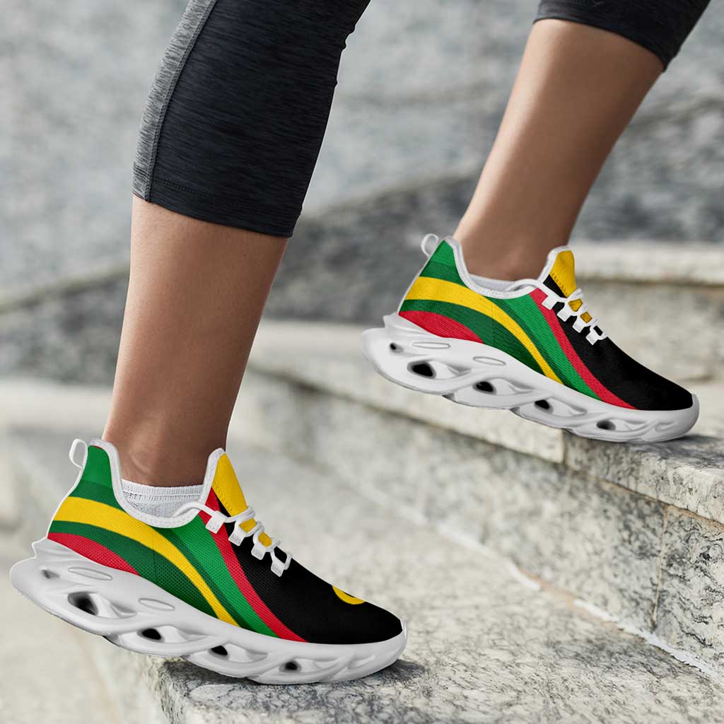 Vanuatu Clunky Sneakers Flag-Inspired Curve Style