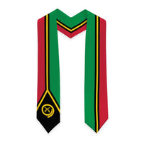 Vanuatu Graduation Stole Flag Style