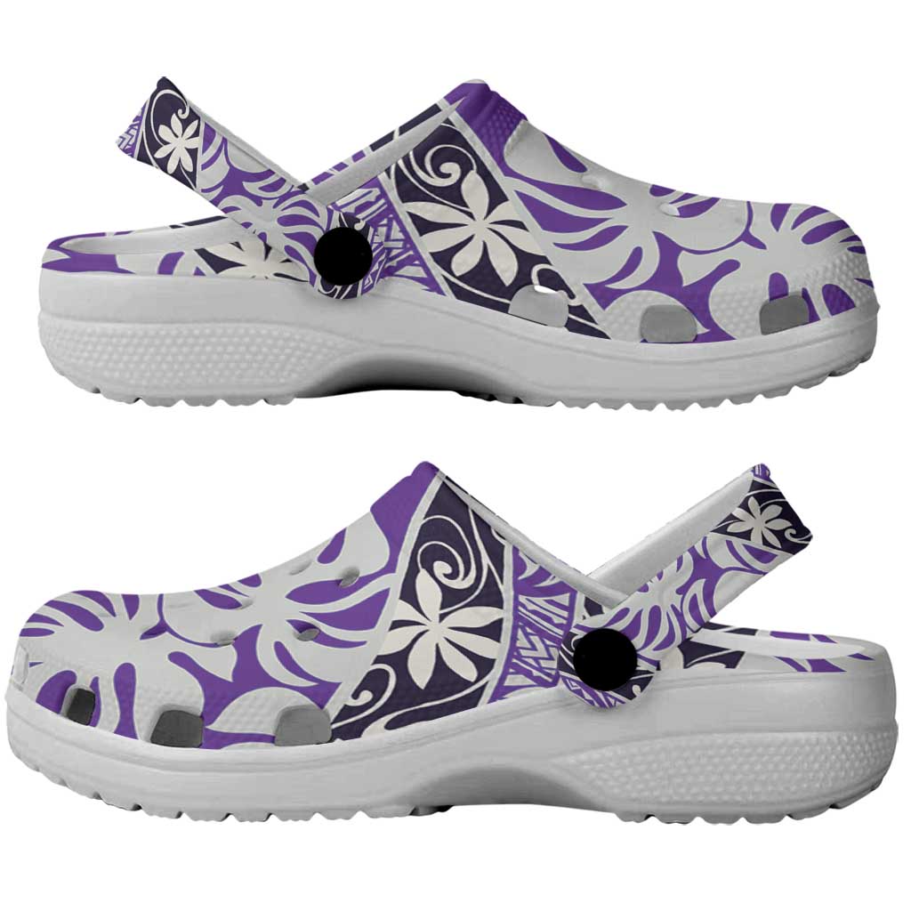 Vareau Tahiti Tiare Monstera Clogs Shoes Polynesian Pattern Curve Style - Polynesian Pride