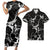 Polynesian Pride Black Matching Clothes For Couples Hibiscus Hawaii Bodycon Dress And Hawaii Shirt - Polynesian Pride