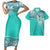 Polynesian Pride Matching Clothes For Couples Hawaii Flowers Pattern Bodycon Dress And Hawaii Shirt - Polynesian Pride