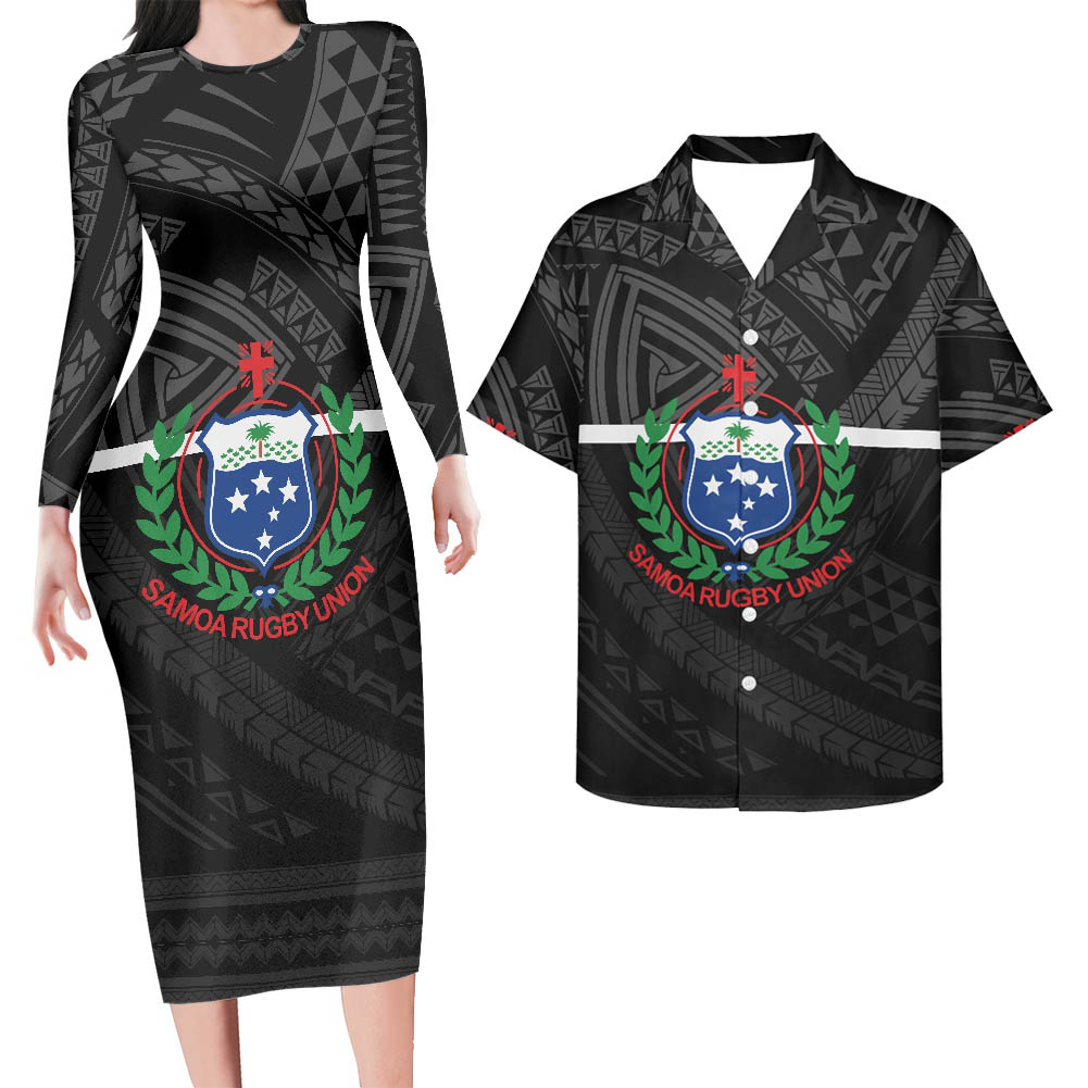 Polynesian Pride Samoa Matching Outfit For Couples Bodycon Dress And Hawaii Shirt - Polynesian Pride