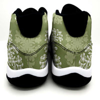 Vesuvian Green Palaka Quilt Hawaii Sneakers J11 Traditional Hawaii-plaid Pattern - Polynesian Pride