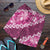 Vintage Pink Polynesia Shorts for Men Plumeria With Hibiscus Tropical Vibes - Polynesian Pride