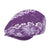 Vintage Purple Polynesia Jeff Hat Plumeria With Hibiscus Tropical Vibes - Polynesian Pride
