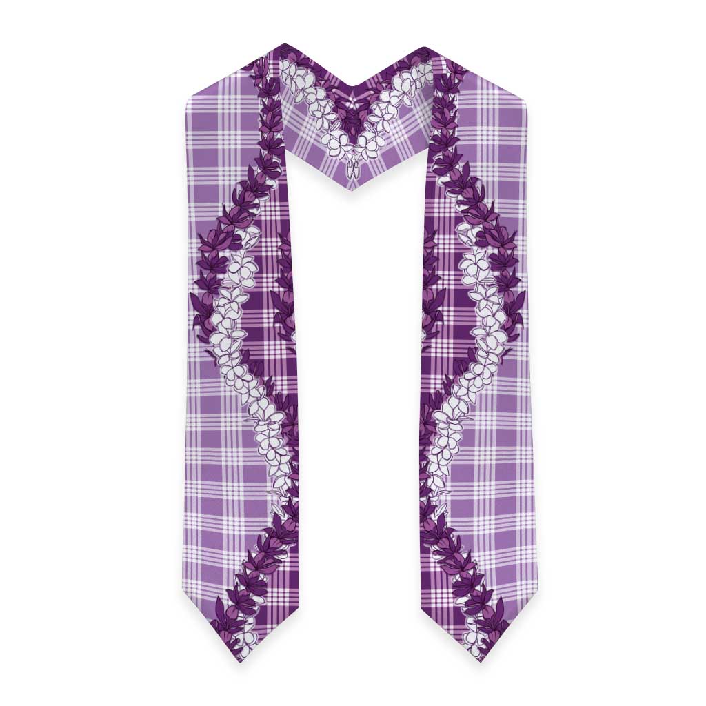Violet Hawaii Palaka Graduation Stole Hawaiian Honohono Lei