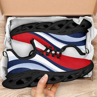 Wallis And Futuna Clunky Sneakers Flag-Inspired Curve Style