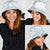 White Sunday Lotu Tamaiti Bucket Hat Polynesian Wave Pastel Sky Blue - Polynesian Pride