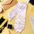 White Sunday Lotu Tamaiti Graduation Stole Polynesian Wave Pastel Blush - Polynesian Pride