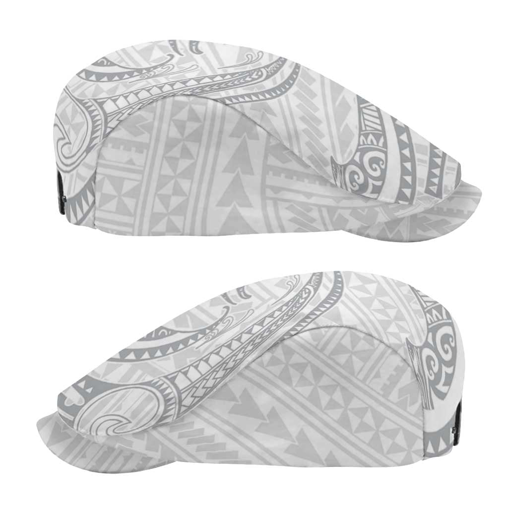 White Sunday Lotu Tamaiti Jeff Hat Polynesian Wave Pastel Gray - Polynesian Pride