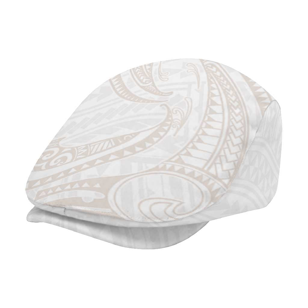 White Sunday Lotu Tamaiti Jeff Hat Polynesian Wave Pastel Nude - Polynesian Pride