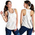 White Sunday Lotu Tamaiti Women Racerback Tank Polynesian Wave Pastel Nude - Polynesian Pride