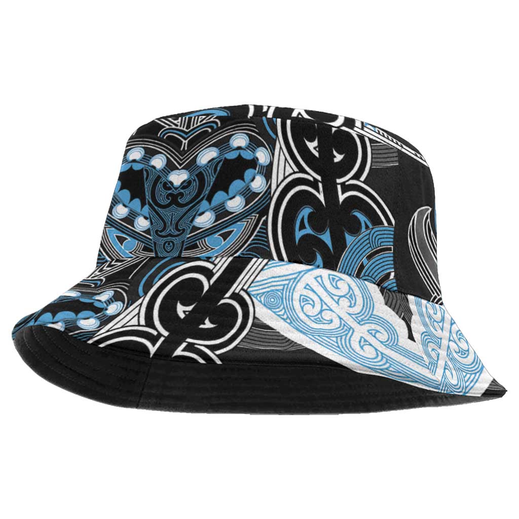 World Cricket New Zealand Bucket Hat Kia kaha nga Potae Pango